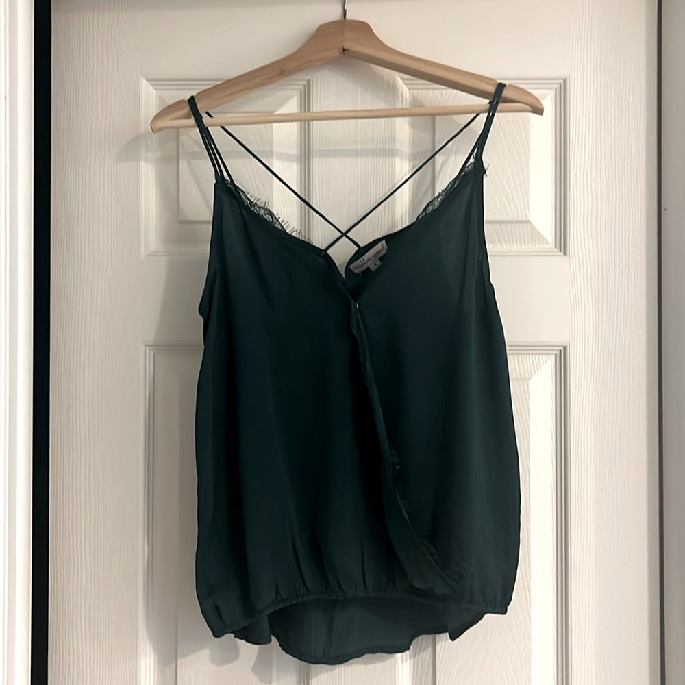 Dark green, light weight dressy top